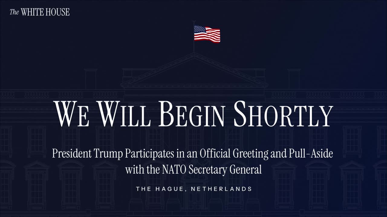 President Trump Participates in an Official Greeting and Pull-Aside with the NATO Secretary General