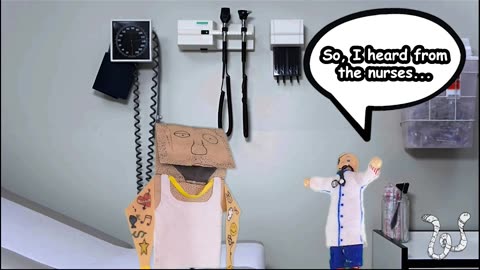 When the tattooed guy is the biggest baby! #wormholesitcom #puppets #parody #skitcomedy