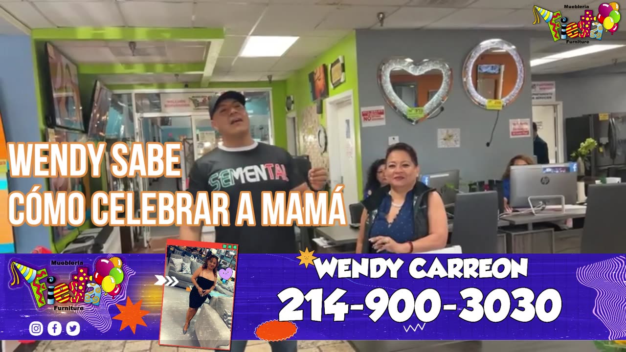 Promocional para Wendy Carreon Fiesta Furniture Dallas.
