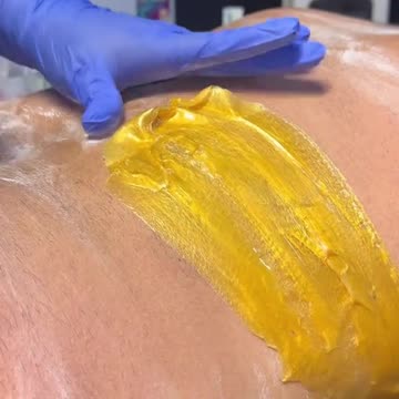 @skin.boss_ Back Waxing with Sexy Smooth Golden Allure Hard Wax | Hair Removal Tutorial