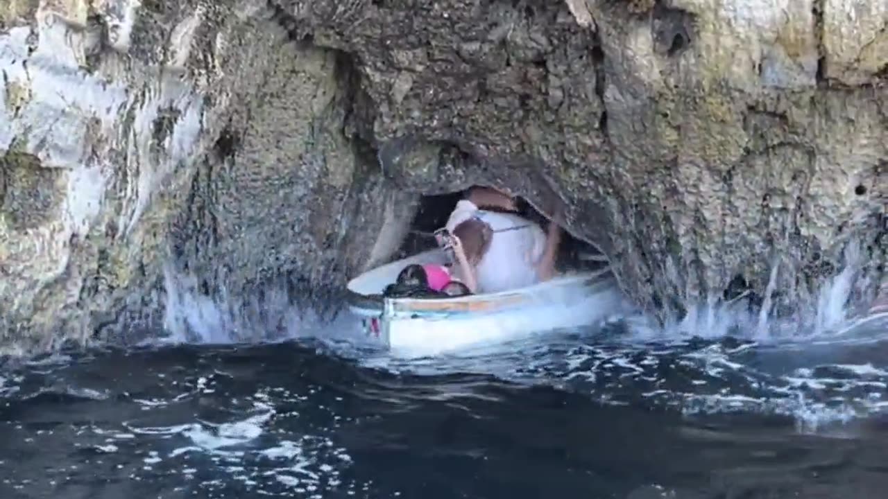 POV: Next stop on the trip-Italy's Blue Grotto.