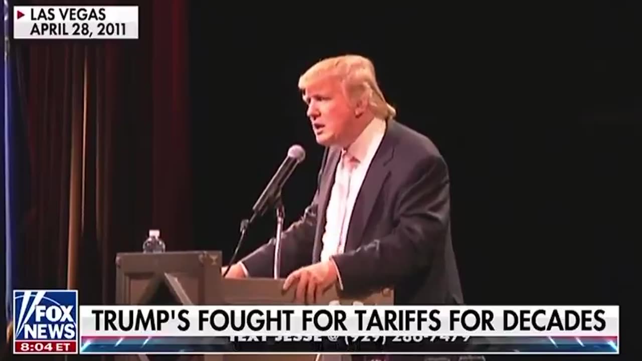 Trump has had a consistent position on tariffs, speaking here in 2011