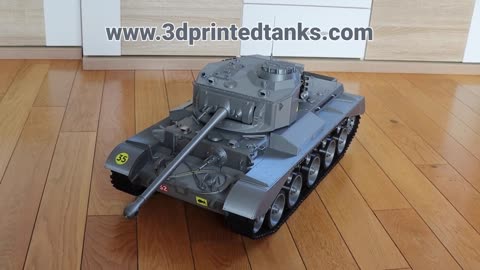 3D printed RC tank A34 Comet