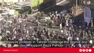 Massive protests in Tehran challenge the regime and support Reza Pahlavi