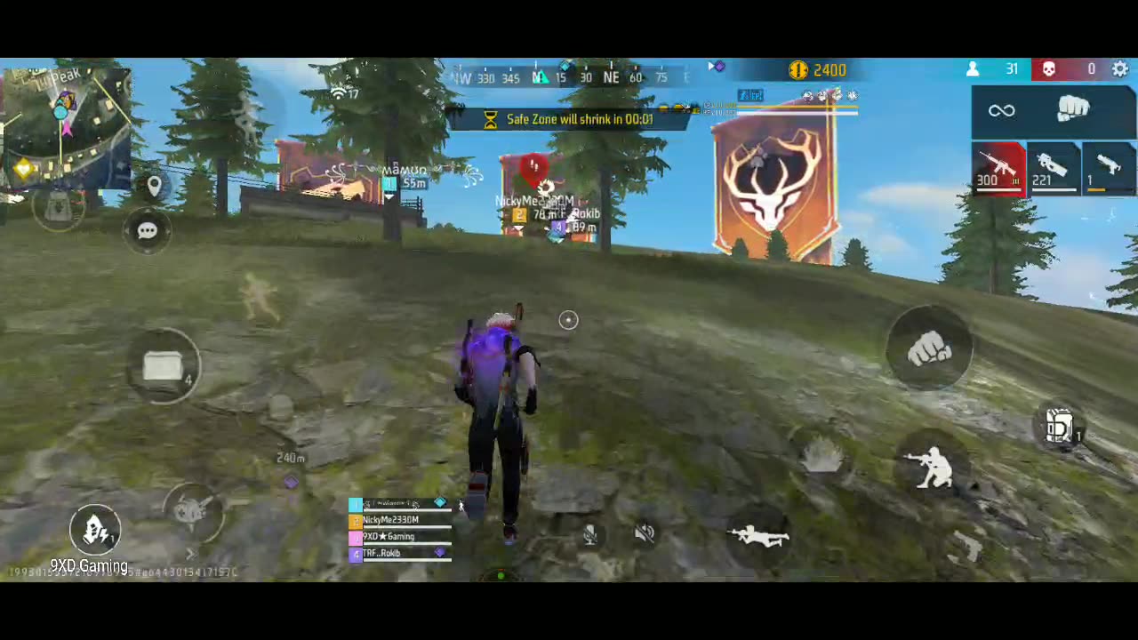 Free Fire Live With 9XD Gaming