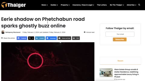 Master GongSun Taoism - Taoism Applied to News - Eerie shadow on road sparks ghostly buzz online