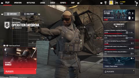 Playing R6 Rank Console