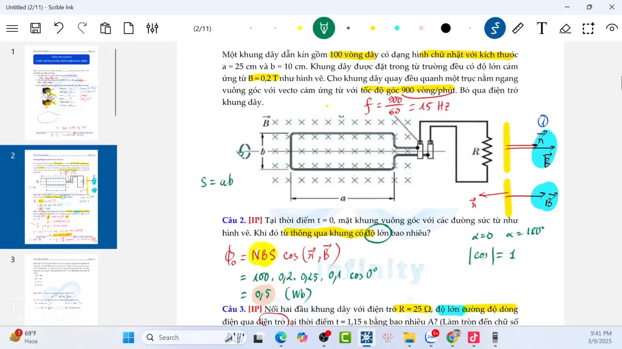 "Buổi 18: BT Đại cương điện xoay chiều "