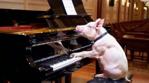 #ai #animal #pig #piano #fyp