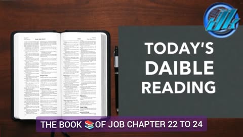 TODAY'S BIBLE DAILY READING FROM THE BOOK 📚OF JOB CHAPTER 22 TO 24