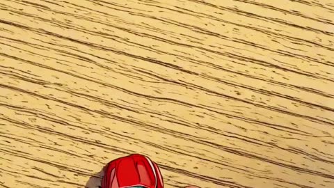 Transition from a Hotwheels to my dream car ! #ai #animation #ferrari