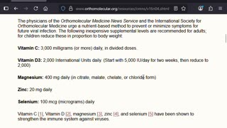 The International Orthomolecular Medicine Society's New Recommendations for Cold & Flu Season