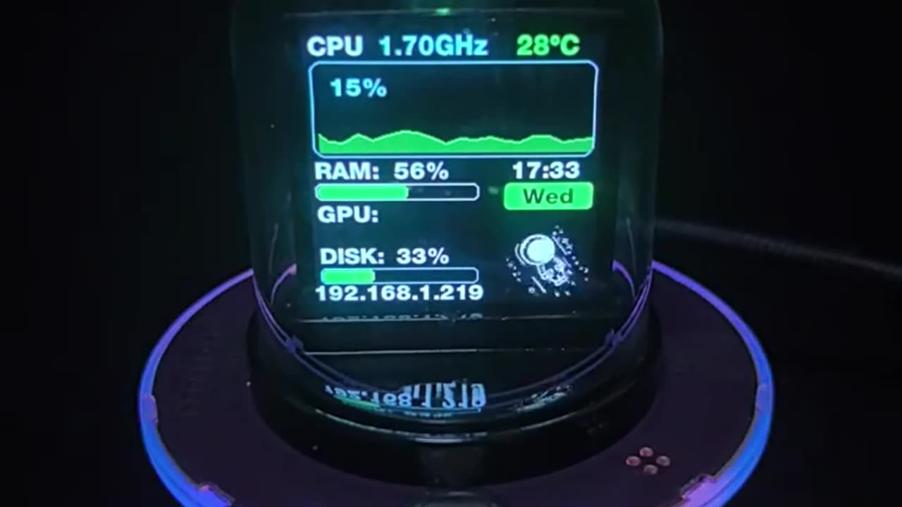 GeekMagic UFO-CLOCK Multifunctional WIFI Weather Station Clock Creative