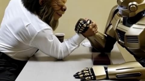Bigly Foot vs. The Office Robot 🤖💪 Who Will Short-Circuit First?
