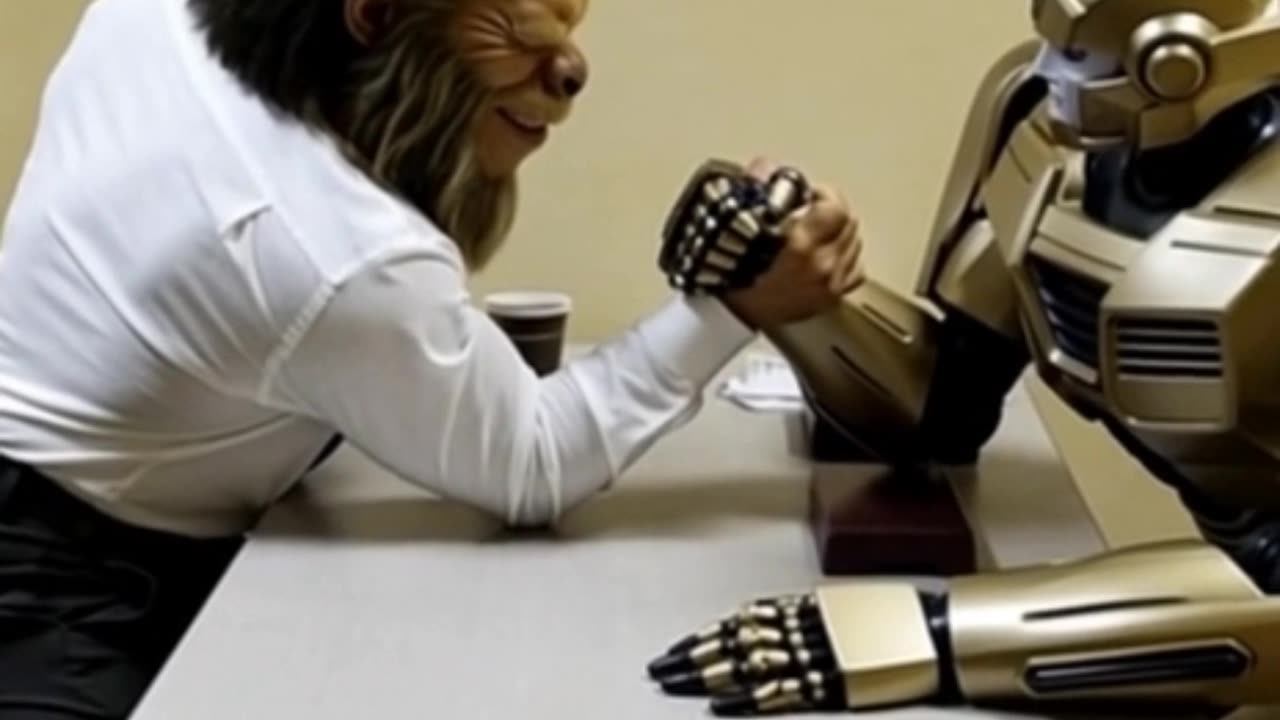 Bigly Foot vs. The Office Robot 🤖💪 Who Will Short-Circuit First?