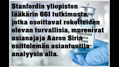 Stanfordin yliopiston lääkärin tutkimukset rokotteiden turvallisuudesta murenivat