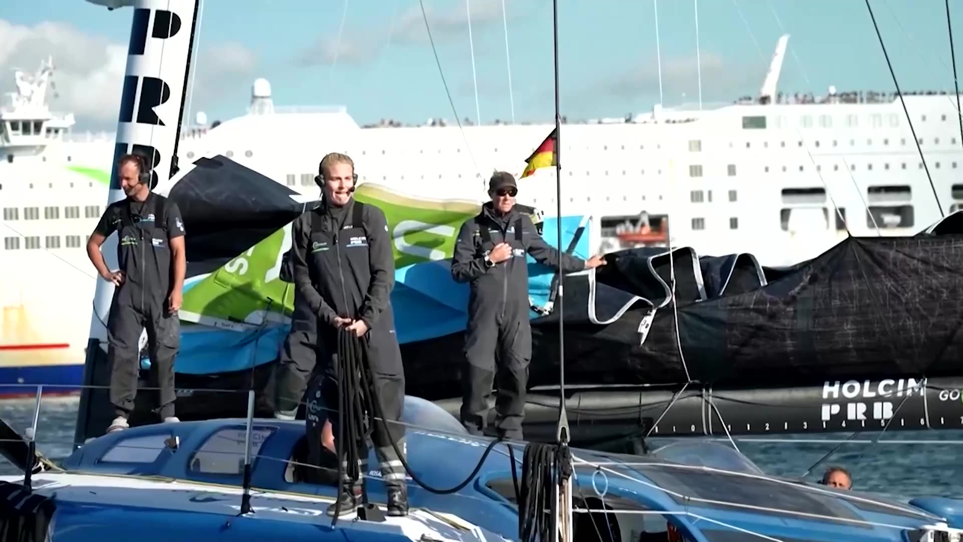 Crews unharmed in Ocean Race Europe boat race start-line collision