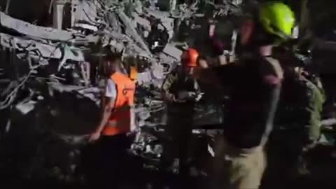 Scenes of the massive destruction caused by the Ramat Gan missile.