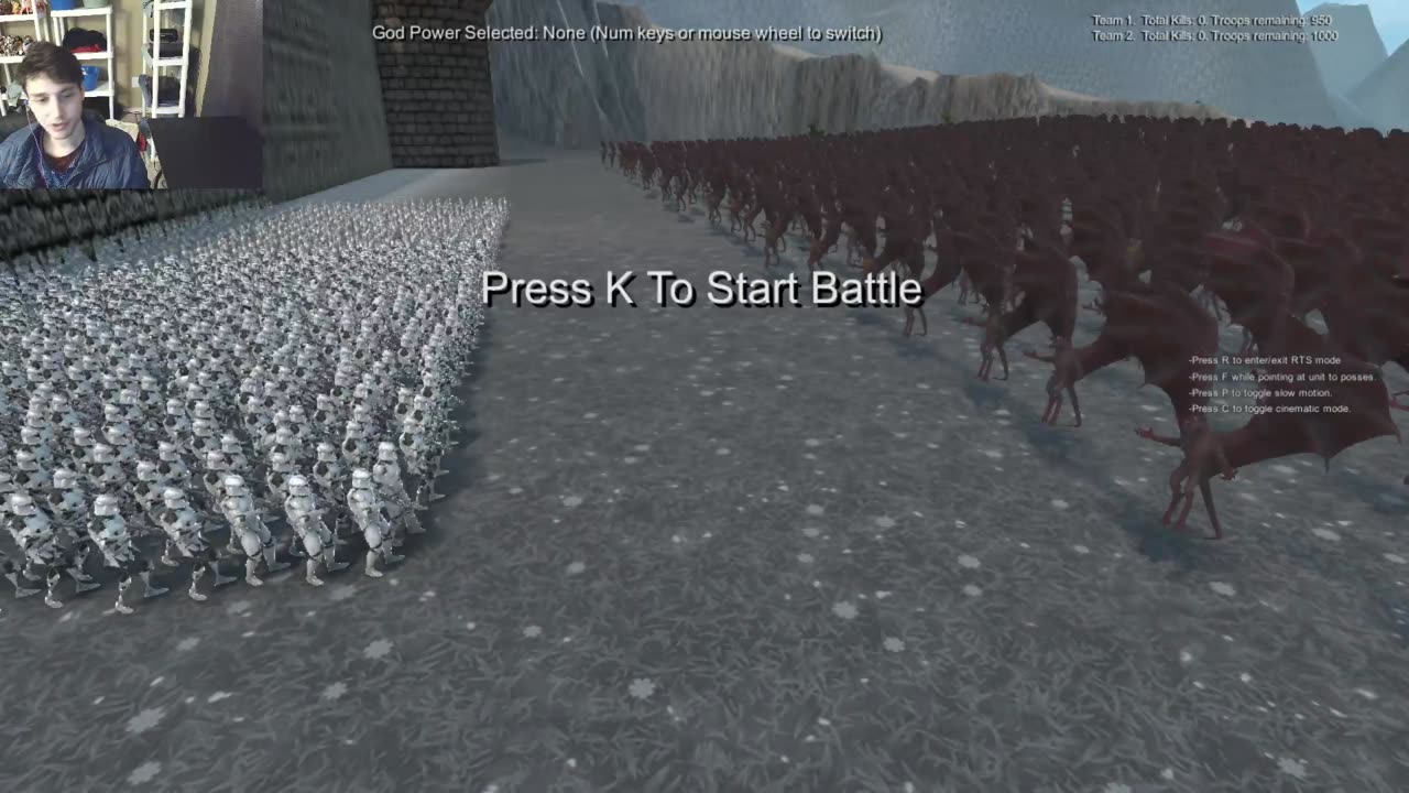 950 Vampires VS 1,000 Clone Troopers From Star Wars Series In The Ultimate Epic Battle Simulator 2