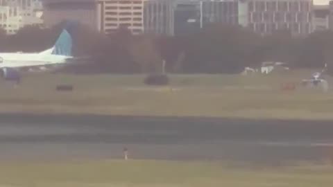 BOMB THREAT was just reported on a United Airlines plane on the runway at