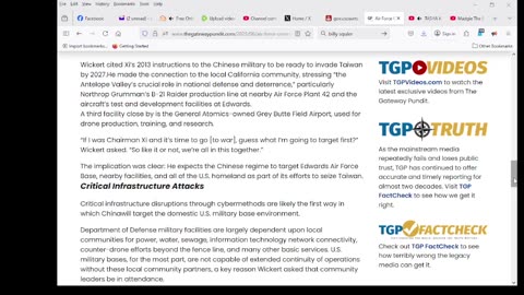 Air Force Commander Prepares California Desert Community for Pearl Harbor-Like Strike by China