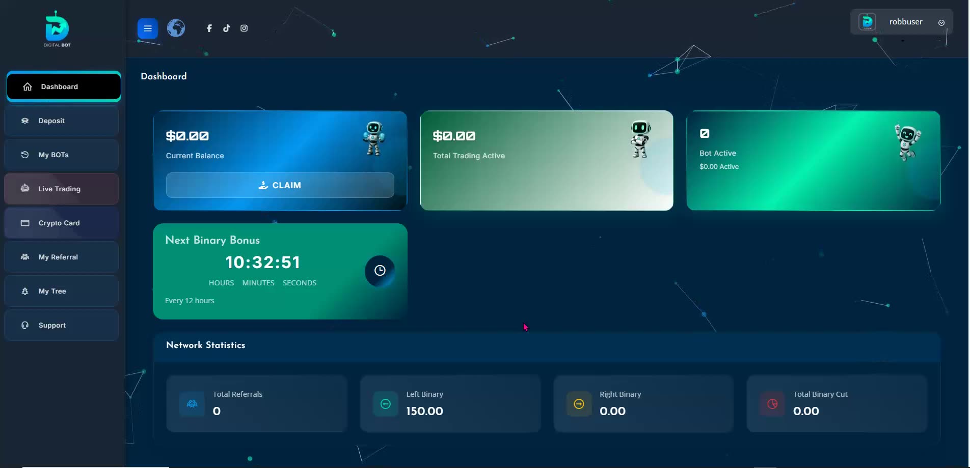 DIGITAL BOT - AI EARNS & YOU SPEND IT WITH YOUR KYC-less CRYPTO DEBIT CARD - TOP TEAM ROB BUSER