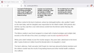 Teen Delivers Baby Then Retrieves Butcher's Item