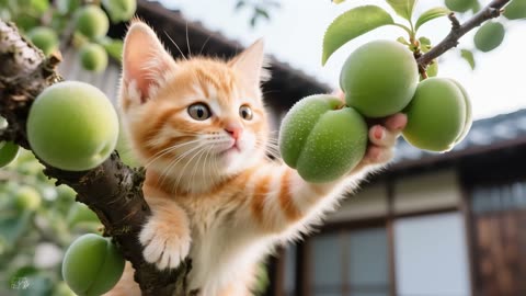 Too Hot! Mama Cat Takes Ginger to the Mountains for Somen and Rafting!🐾🍜 #aAI