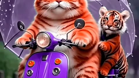 Cute Animals video. #shortvideo #funny #cat #ai #anime #animals