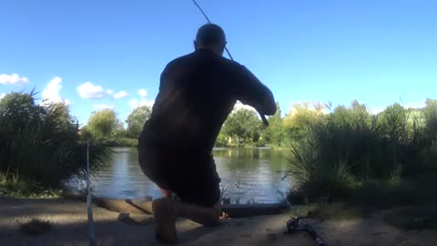 Pêche d'une carpe récalcitrante