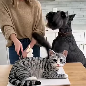 🤣 She Cuts a Cat Cake 🍰 — and the Real Cat Totally Freaks Out! 😹 | “Calma, é só bolo!” 🎬