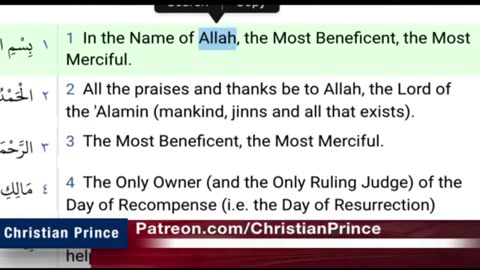 Christian prince This is how silly the stupid quran