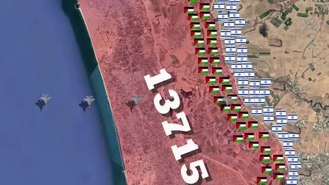 Israeli - Hamas War Animated Map 2023