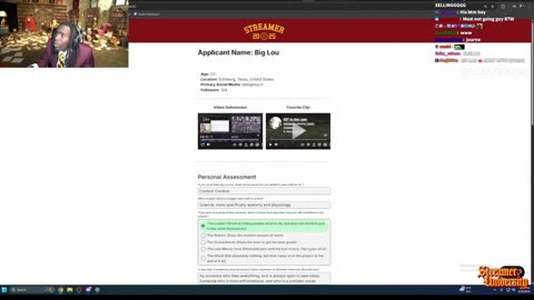 🔴📚STREAMER UNIVERSITY📚APPLICATION REVIEWS📚*1st Round*