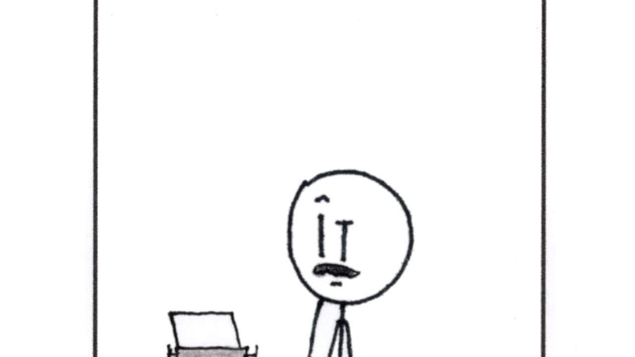 Sticky Shorts: Poe's First Draft (Stick-y Humor Comic Video)