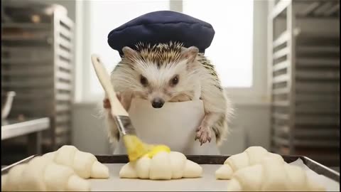 A hedgehog bakery. Panadería de puercoespín