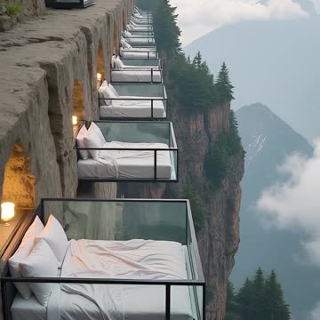 ✨ Sleep on the Edge of Infinity… If You Dare! 😱🏔️