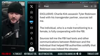 Charlie Kirk Assassinated By Trans Terror Cell, FBI Investigating Says Report | Tim Pool