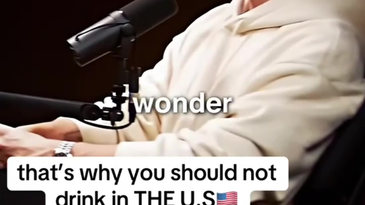 that's why you should not drink alcohol in the U.S.