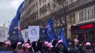 "Hijab and burqa out of France!" French women have had enough of Islamic invasion.