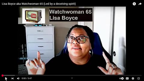 Watchwoman 65 Lisa Boyce Flashing satan Hand Sign!