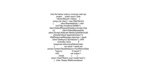 How can I use my Web Api project from other projects inside my solution
