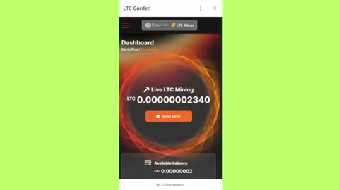 BIG MINING MINI APP BOT TELEGRAM LTC GARDEN// EARN LTC