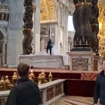 A Muslim man broke into the Basilica of St. Peter in Rome, Italy, and destroyed six chandeliers.