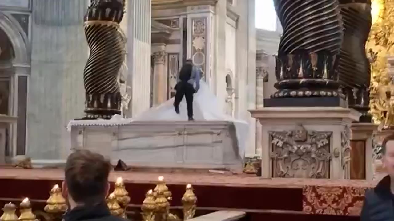 A Muslim man broke into the Basilica of St. Peter in Rome, Italy, and destroyed six chandeliers.
