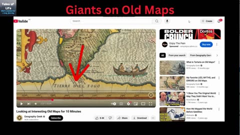 Giants on Old Maps