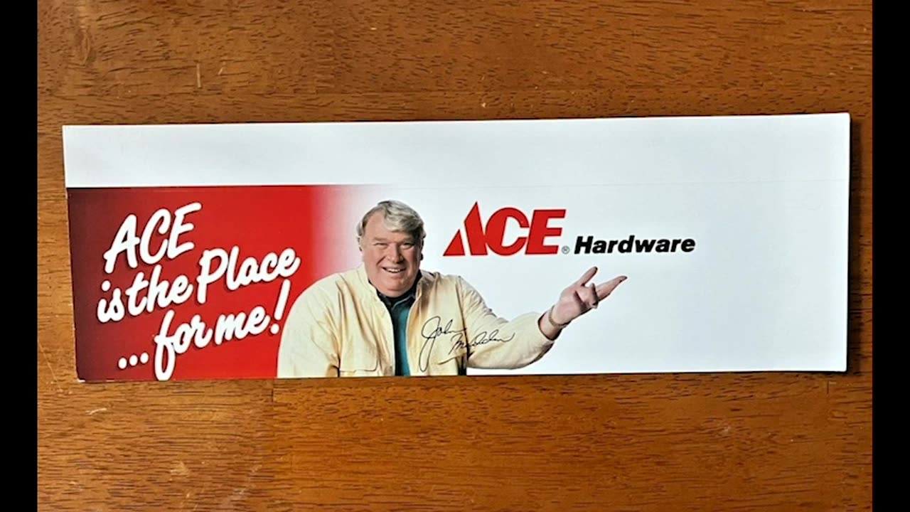 August 26, 1996 - John Madden ACE Hardware Radio Commercial