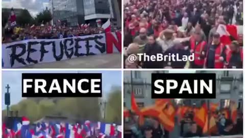 Europa znajduje się na krawędzi. W całej Europie mają miejsca protesty przeciwko nielegalnej migracji!