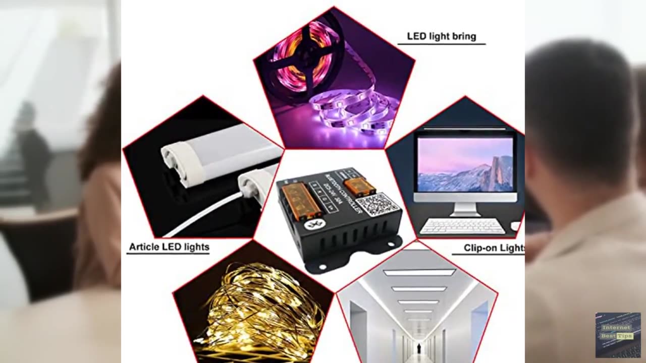 TOPXCDZ Bluetooth 30A LED Controller DC5-24V Smart Dimmer Controller With Timer