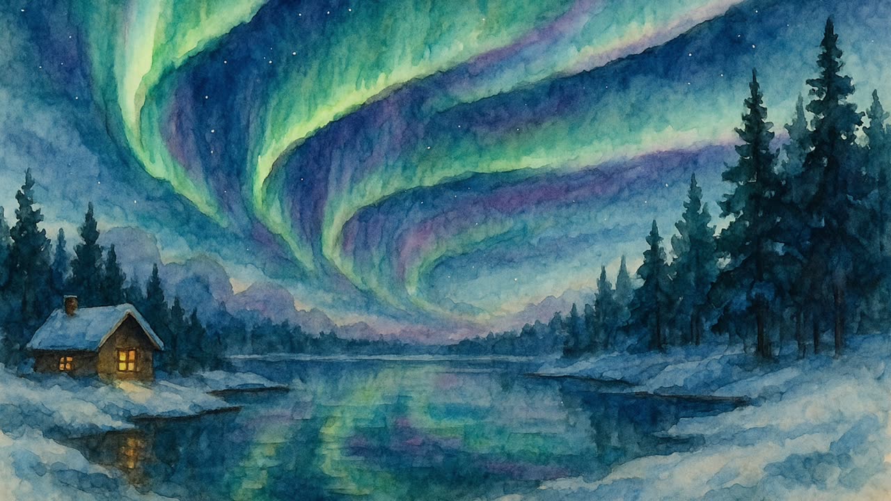 Sleep Story Under the Northern Lights | Calming Bedtime Narration for Relaxation & Sleep